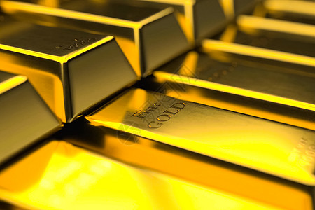 金条 金条形式的黄金重量宝藏储蓄金融金库财富市场贵金属金字塔酒吧图片
