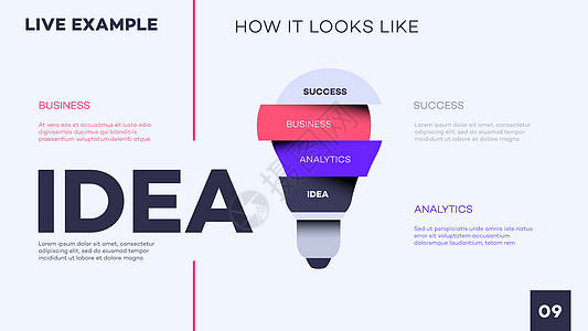 抽象灯 用于商务演示的矢量图模板图表商业信息插图教育进步战略营销推介会报告图片