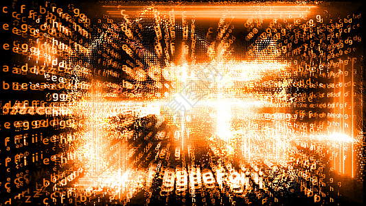 量子计算机未来抽象橙色调关系 powe图片