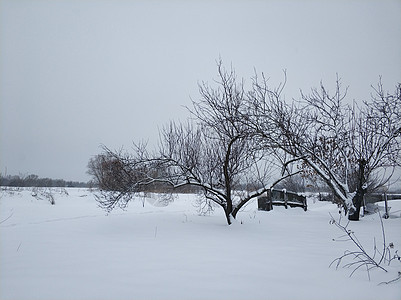 冬季风景 地球寒冷地区一个遥远的村庄 白雪覆盖了道路日落天空痕迹雪堆建筑气候城市乡村国家小路图片