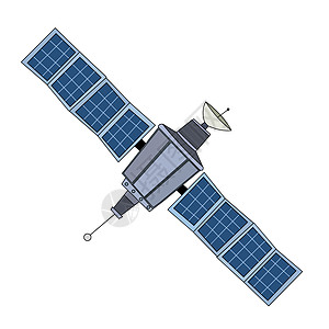 卫星技术人造卫星星星宇航员行星科学卡通片飞船宇宙地球图片