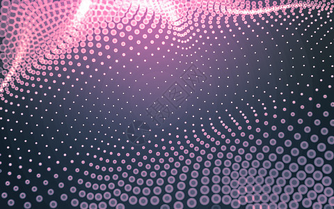 抽象背景 具有连接点和线的多边形形状的分子技术 连接结构 大数据可视化矩阵金属墙纸渲染蓝色科学黑色网络水晶三角形图片