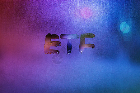 eff  交换交易资金夜间在雾玻璃窗上手写 有蓝亮的后街红灯缩写金融贸易蓝色生长股市投资基金商业成功图片