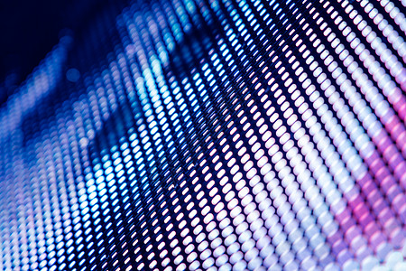 蓝色点特写 LED 模糊屏幕  LED 软焦点背景 抽象背景设计的理想选择投影仪电视技术网格圆圈坡度展示贴片桌子控制板背景