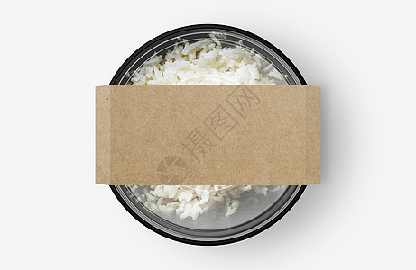 大米手机端模板大米食品集装箱 装有粘贴板背景