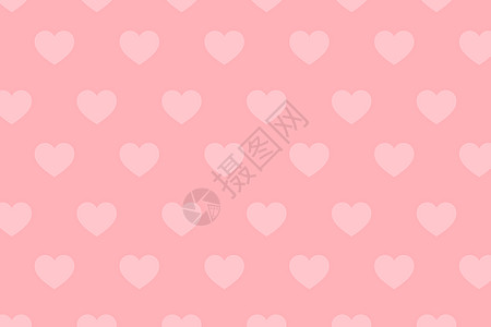 情人节背景与粉红色的心装饰图片