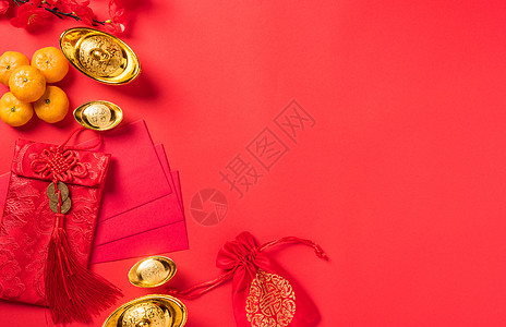 中华新年2021节装饰品传统装饰李子文化月球运气信封桌子幸福图片