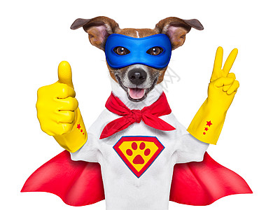 超级英雄狗安全吉祥物帮助领导者动物拇指超级英雄漫画宠物猎犬图片