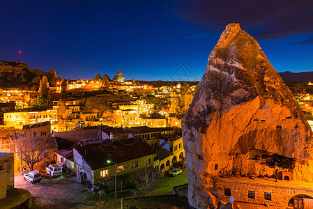 Goreme 古代城市风景在土耳其安纳托利亚市中心卡帕多西亚(Capapadocia)图片