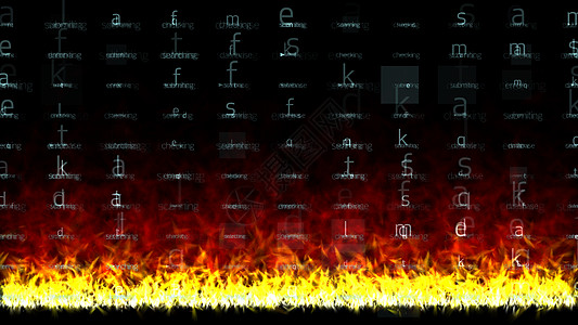 火焰抽象背景中的数据库溪流建筑安全商业编程电脑数据科学活力屏幕图片