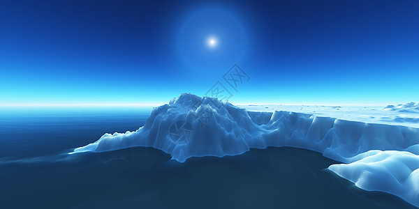 冰山上看到 3d 仁德旅行环境旅游冰盖反射冰景电脑危险冰川生态图片