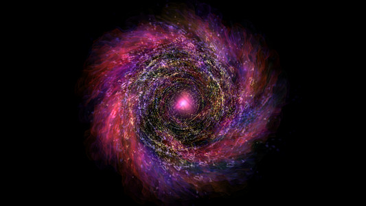 宇宙银河背景抽象光动画片时间螺旋辉光火花粒子星星蓝色插图庆典图片