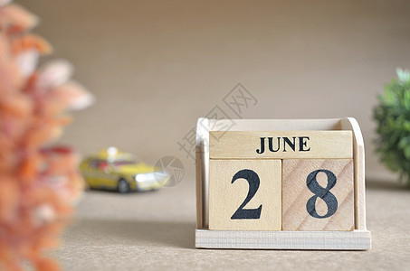 6月28号旅行桌子季节数字广告生日标题礼物立方体假期图片