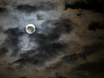夜云中满月科学天文学行星月球月亮气氛岩石月光天空旅游图片