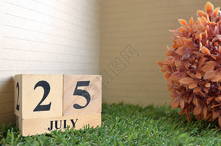 7月25日广告周年手工工作食物季节数字纪念日办公室假期图片