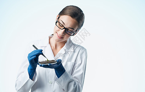 农艺植物花卉栽种的土壤微生物学药品研究员园艺液体植物学女性生物测试工程图片