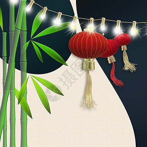元宵节的传统亚洲装饰手绘假期节日卡片汤圆文化问候新年问候语庆典图片