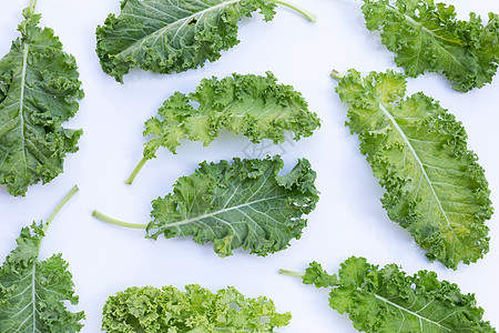 新鲜的甘蓝将沙拉蔬菜放在白色背景上飞沫花园饮食大理石果汁年轻人营养维生素卷曲植物图片