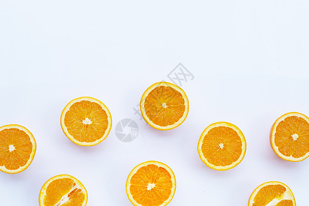 高维生素 C 多汁而甜美 白色背景上的新鲜橙色水果叶子果汁菠萝橙子热带皮肤甜点团体食物柠檬图片