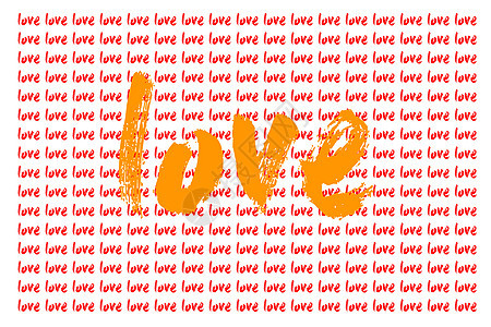 作为爱的概念和情人节背景写的爱这个词礼物庆典婚姻纪念日周年蜜月恋人情感友谊卡片图片