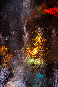 抽象水庄背景喷泉风暴装饰强光耀斑流动瀑布飞沫雨量玻璃图片