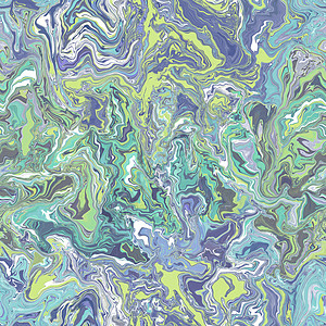 抽象的无缝模式 液体大理石波浪彩色背景纹理 适用于织物封面传单小册子海报邀请地板墙包装纸 浅蓝光绿白色彩图片