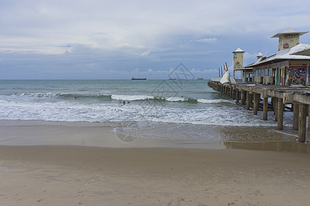 Fortaleza 现代市风景 在海滩旁边 巴西 南美天空假期旅游热带城市生活地标城市拉丁海洋摩天大楼图片