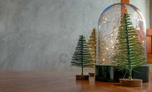 圣诞节和新年背景 圣诞装饰复制空间季节作品框架风格树木假期派对礼物问候语木头图片
