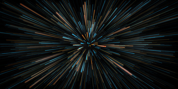 翘曲速度星系活力虚拟现实光束旅行时间蓝色线条科学宇宙图片