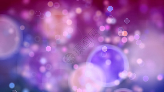 背景与漂亮的大散景 3D 渲染假期3d庆典动画片粒子活力圆圈辉光紫色照度图片