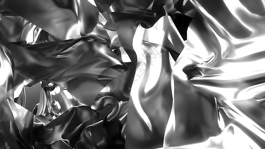 发光布的抽象   3D 渲染纺织品材料折叠亚麻波纹运动海浪艺术奢华织物图片
