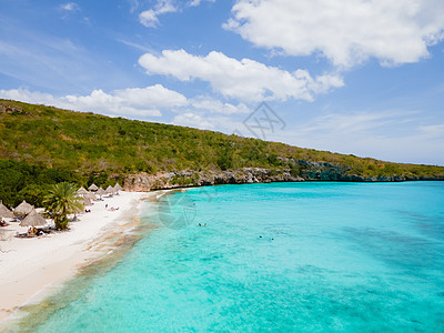 Curacao加勒比岛的卡萨布海滩海景海岸冒险旅行日落海洋放松悬崖列斯晴天图片