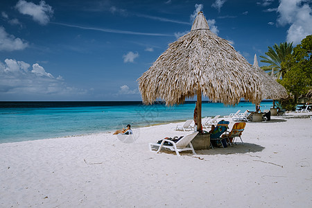 Curacao加勒比岛的卡萨布海滩假期日落放松旅行悬崖旅游海洋热带冒险海景图片