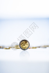 欧元硬币 欧洲联盟货币生长订金现金首都银行交换储蓄金融成功商业图片