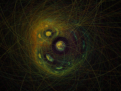 现代分形背景的抽象插图活力辉光横幅耀斑漩涡星云3d渲染圆圈材料图片
