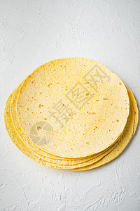 墨西哥玉米玉米玉米饼 白底面图片