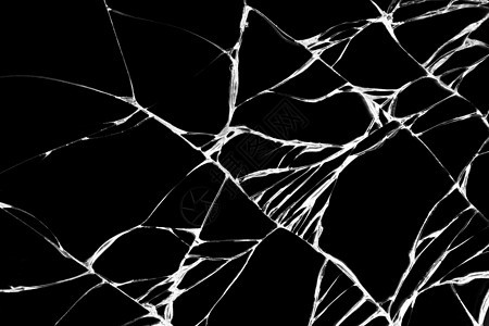 智能手机的破裂的黑玻璃作为设计的背景划痕窗户材料破坏玻璃碰撞展示黑色屏幕损害图片