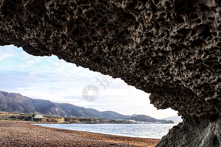 日出时的岩石轮廓海岸天空海滩海洋卡波风景地平线村庄假期渔村图片