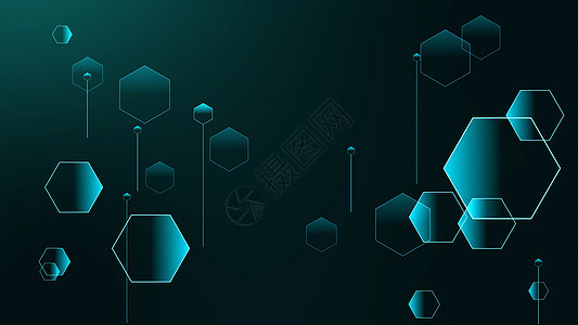 梯度上小六边形和大六边形的多边形未来关系溪流紫色编码操作电脑代码活力酒吧力量运动背景图片