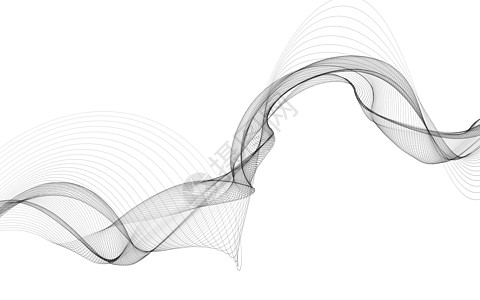 白色背景上带有单色波浪线的抽象背景墙纸小册子坡度波浪状运动曲线插图技术活力艺术图片