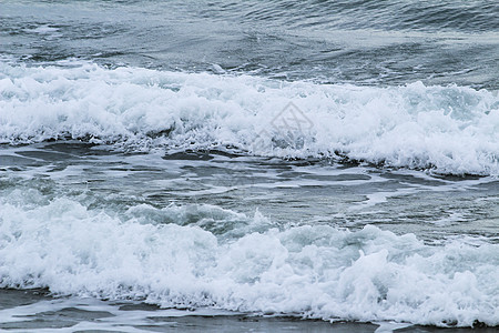 西班牙阿利坎特拉马里纳海滩的粗海天堂海浪海岸线支撑岩石波浪天气下雨假期海岸图片