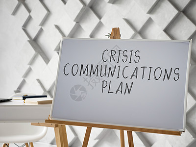 危机沟通计划 写在白纸柜上图片