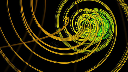 计算机生成的螺旋形状自旋旋转条纹运动漩涡卷曲波浪科学艺术曲线粒子图片