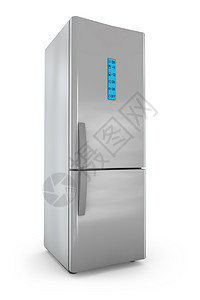 现代冰箱产品白色厨房器具家庭食物冷却器剪裁小路冷藏图片