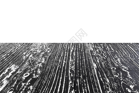 黑色木质表面在白色背景下 用于设计桌子模板纹理模拟木桌空白木材硬木剪辑木板图片