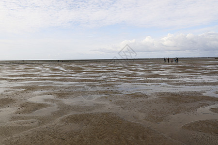 欧洲德国Nordstrand半岛附近的Wadden Sea 国家公园地平线沼泽土地潮汐旅行支撑海岸泥滩海岸线公寓图片