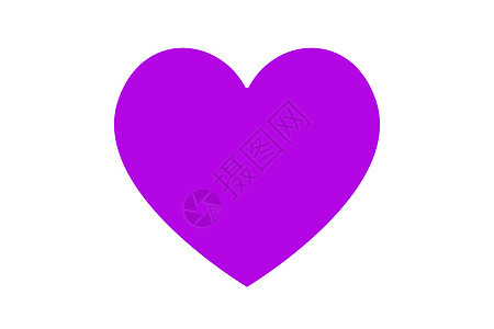 紫心图标平面设计图片