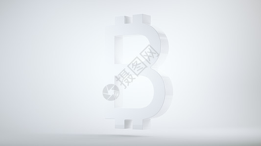 灰色背景上的比特币加密货币符号图片