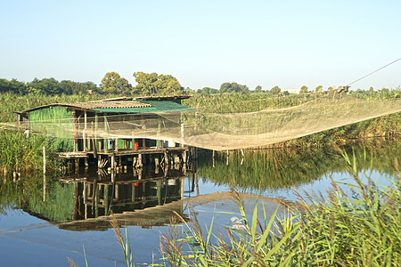建造捕鱼用建筑高跷沼泽保护建筑学绿洲网络旅游天空游客图片