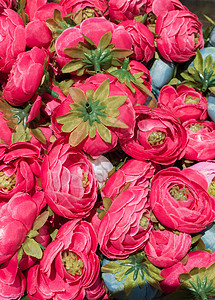 人造玫瑰作为花艺在竞争中装饰玫瑰庆典纪念日织物手工花瓣植物群叶子塑料图片